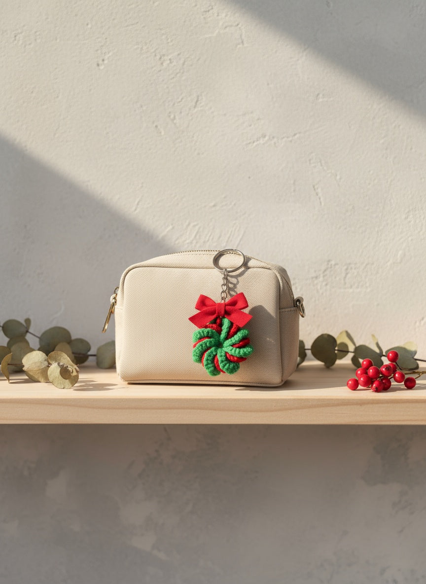 Christmas Wreath Keychain